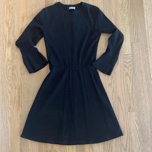Reformation Anise Black Ribbed Dress